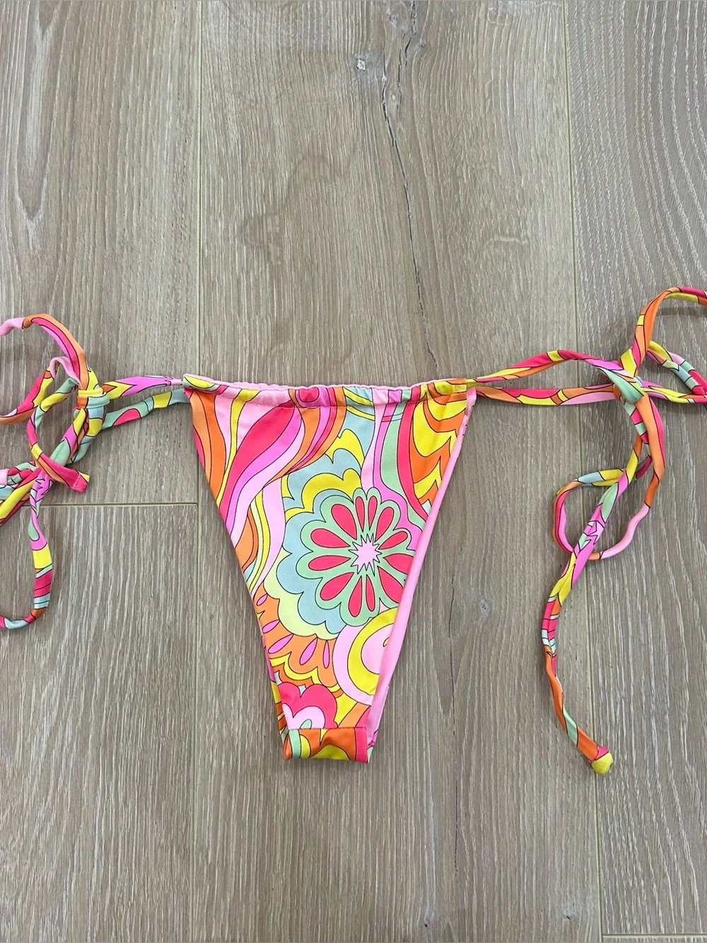 Frankie’s Bikinis Floral Bikini Set Size Extra Small Top and Small Bottom